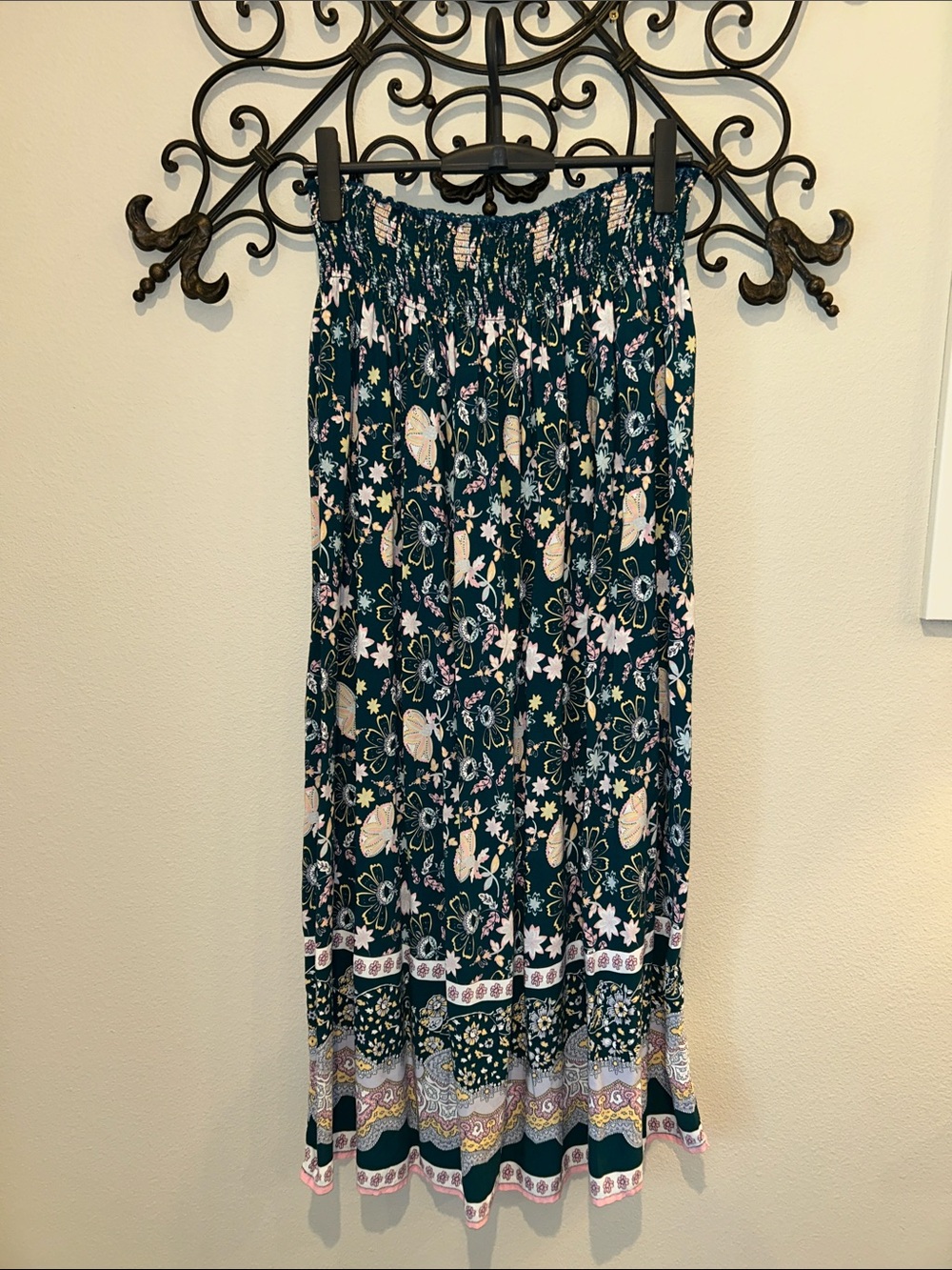 NATURAL LIFE PRINTED MAXI SKIRT SIZE L/XL